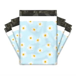 20 (10” x 13”) Daisy Floral Poly Mailers Poly Bags BRAND NEW